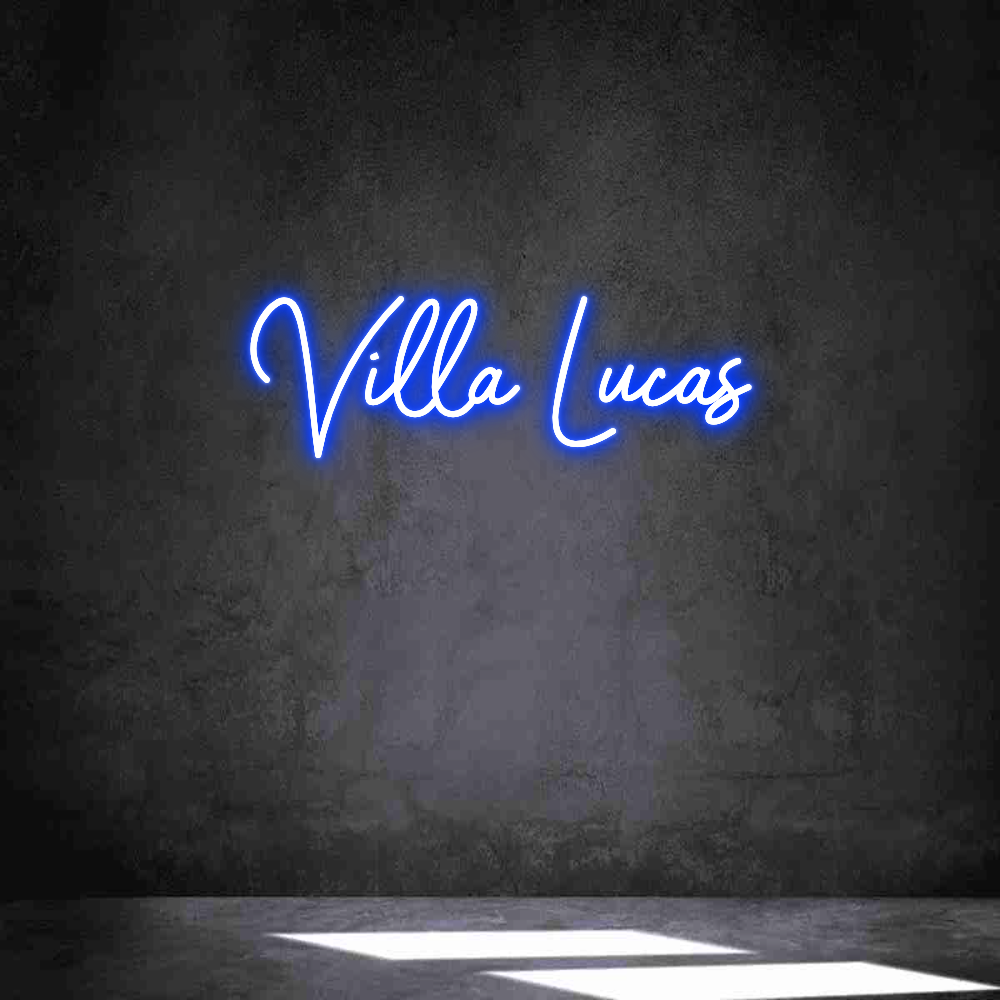 Neon personalizado: Villa Lucas