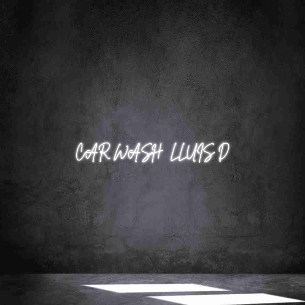 Neon personalizado: CAR WASH LLU...