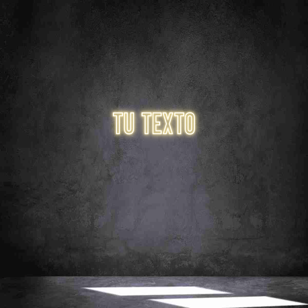 Neon personalizado: Tu texto