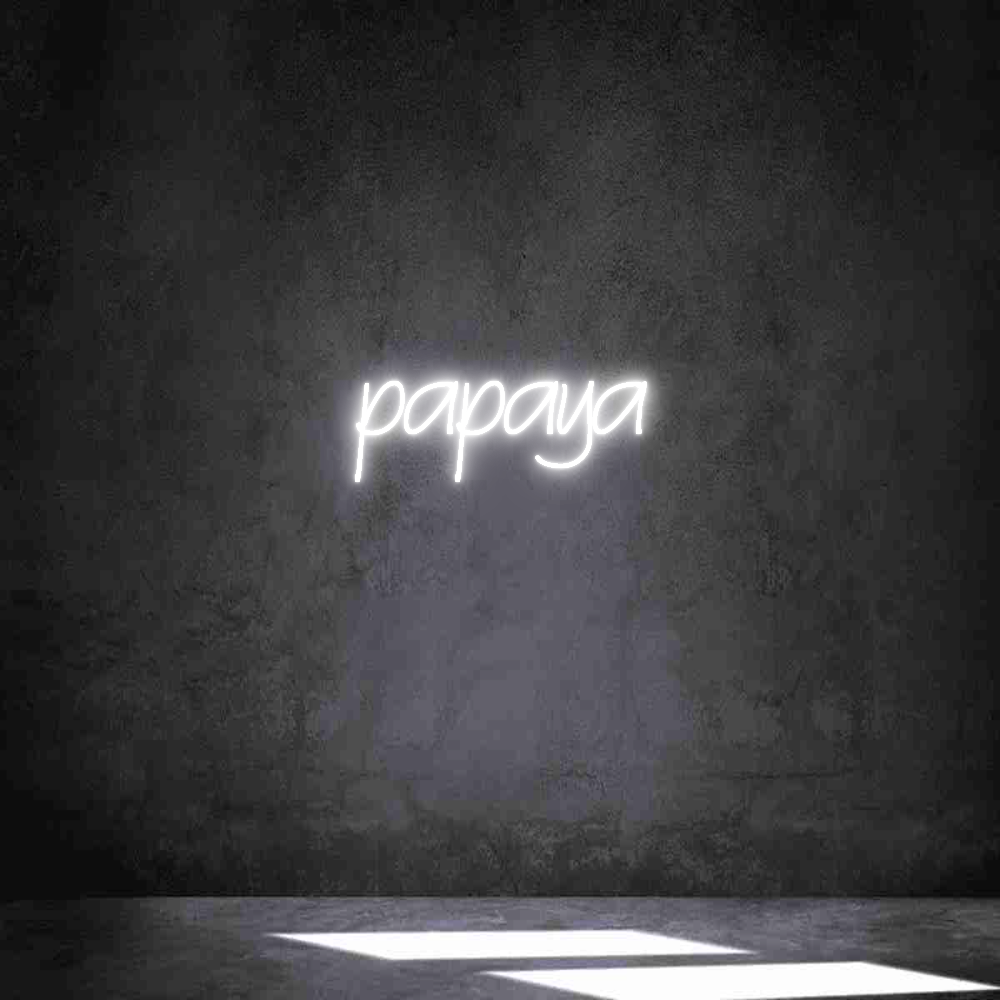Neon personalizado: papaya