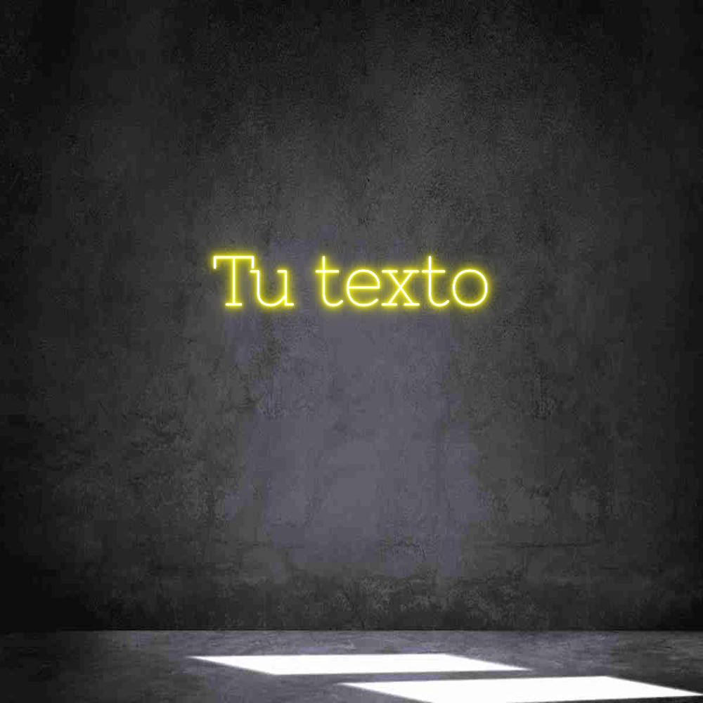 Neon personalizado: Tu texto