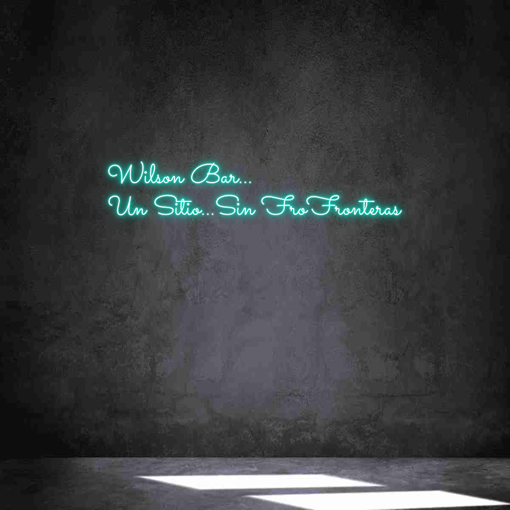 Neon personalizado: Wilson Bar......