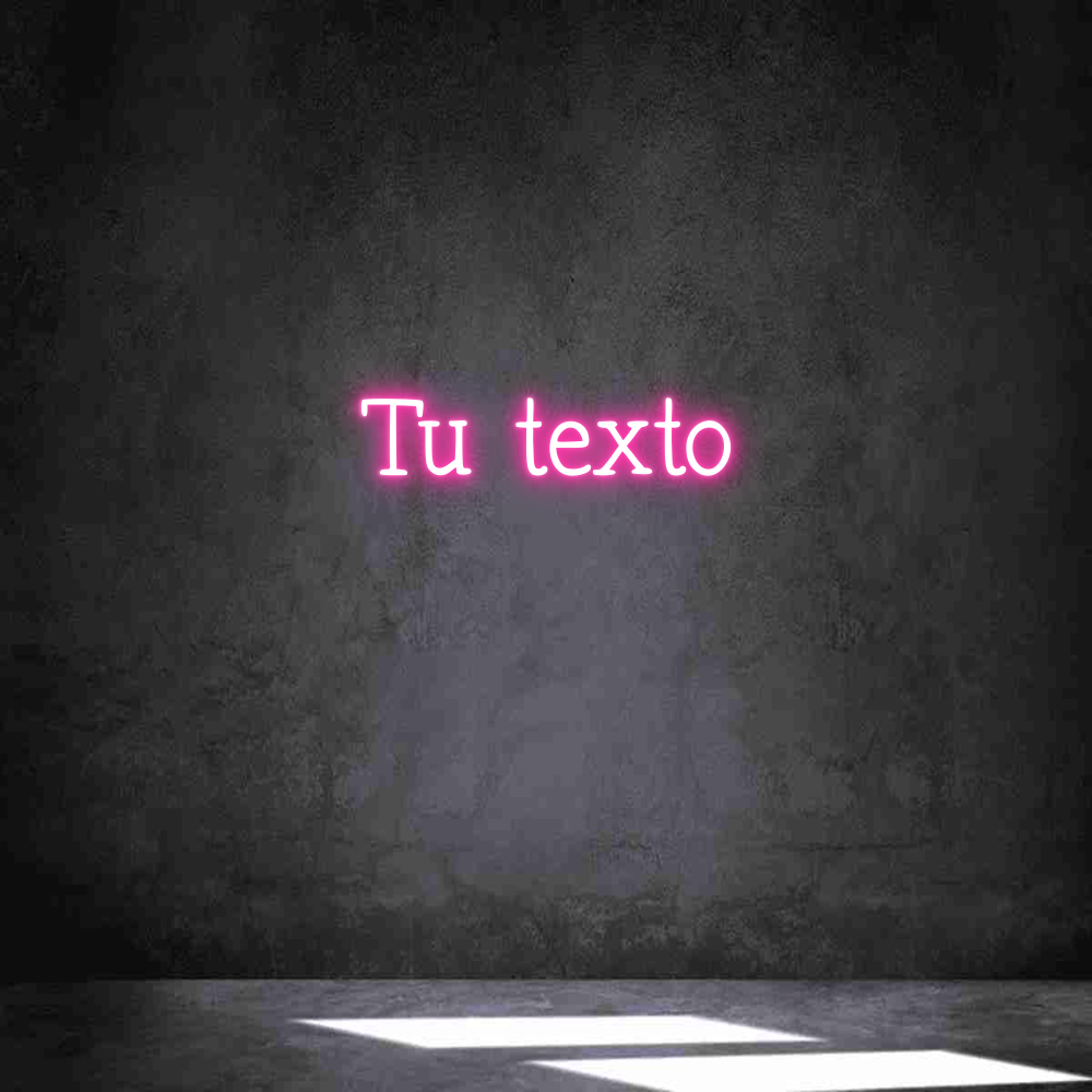 Neon personalizado: Tu texto