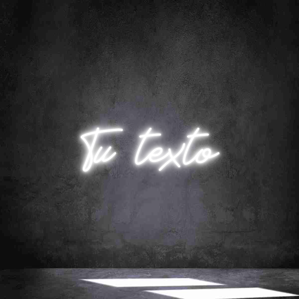 Neon personalizado: Tu texto