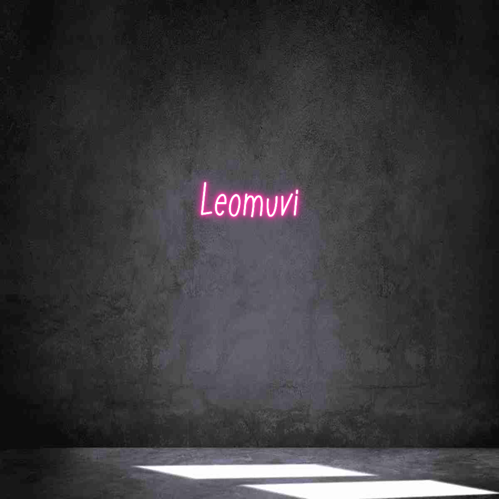 Neon personalizado: Leomuvi
