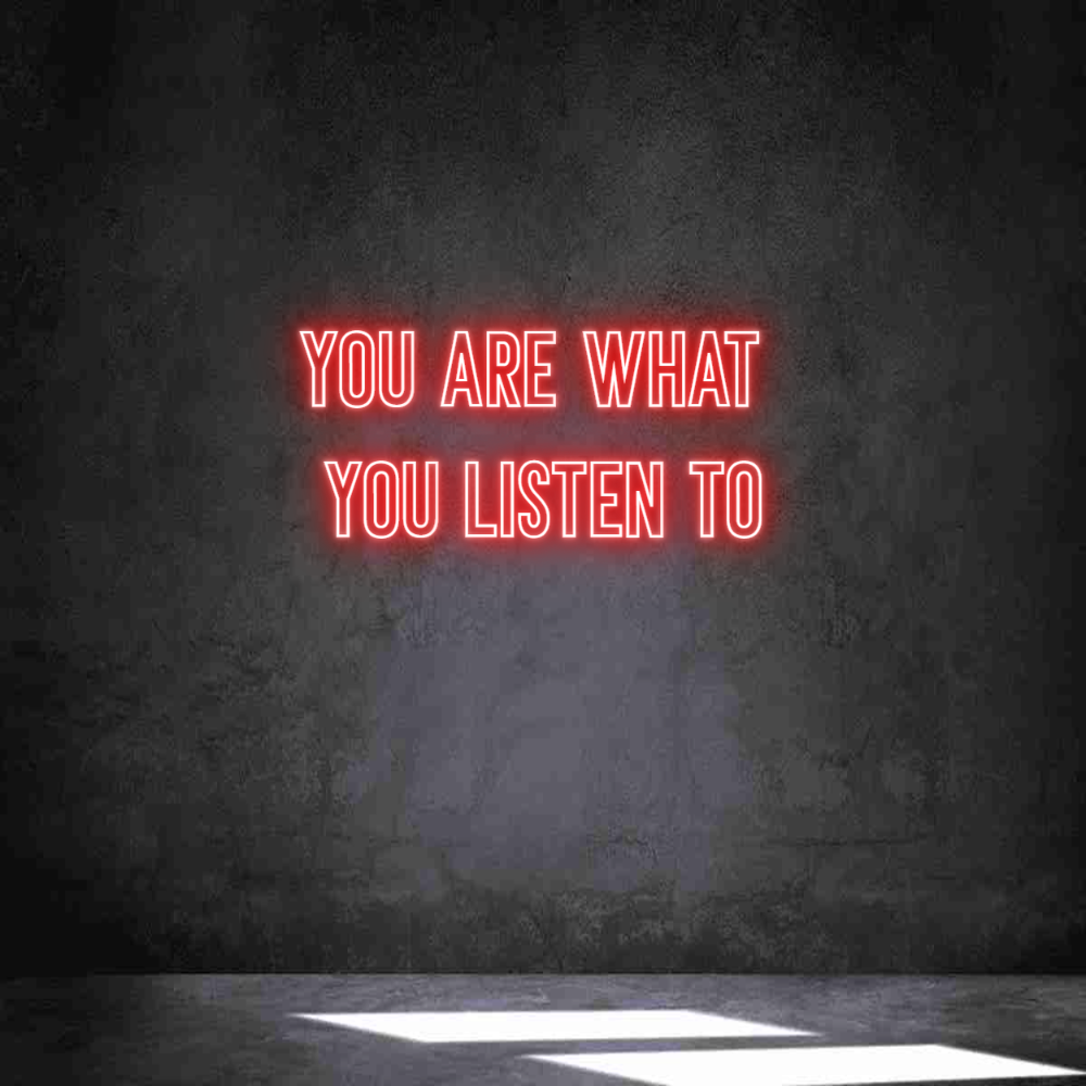 Neon personalizado: YOU ARE WHAT ...