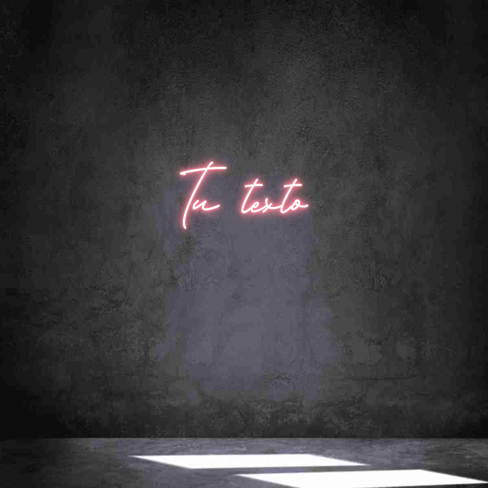 Neon personalizado: Tu texto