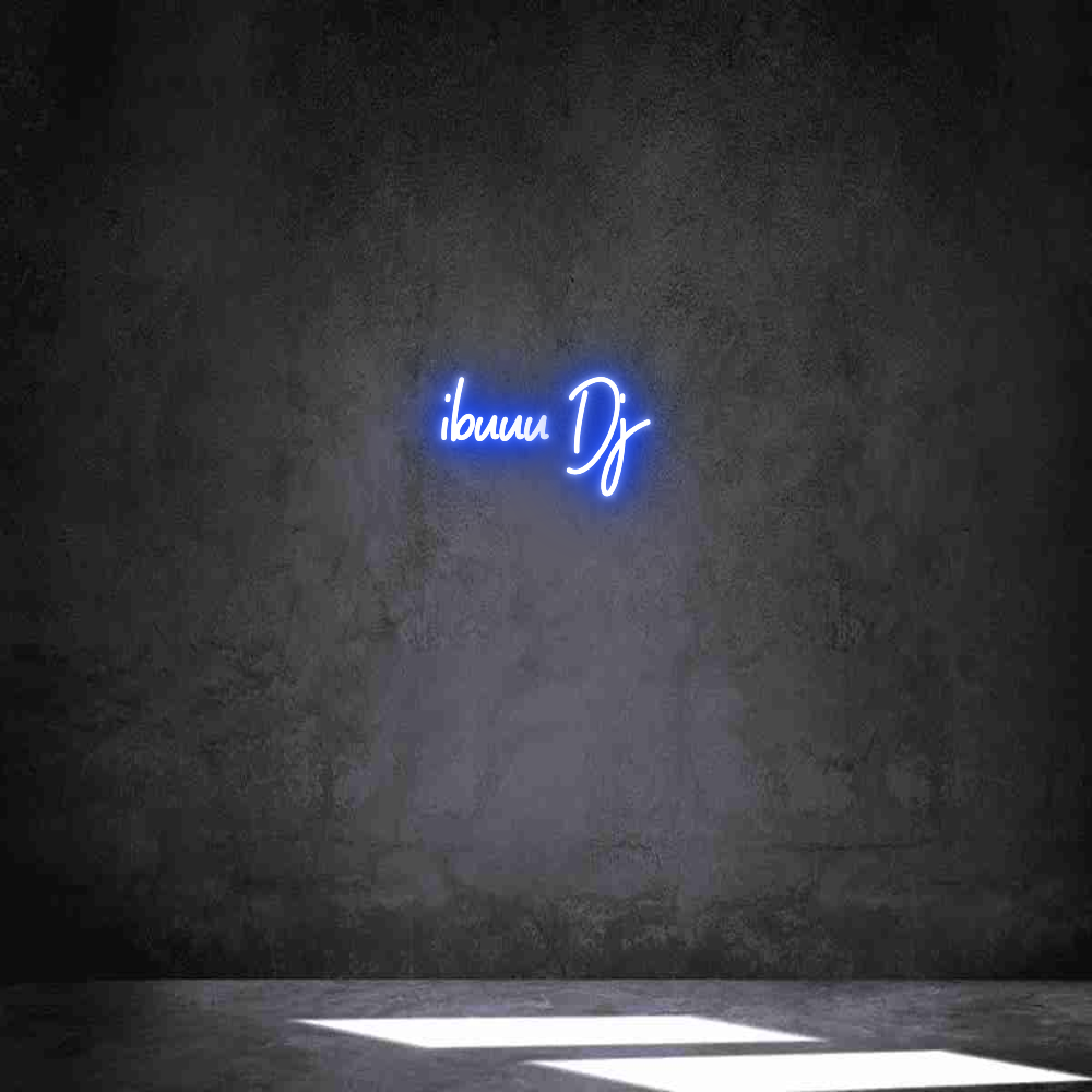 Neon personalizado: ibuuu Dj