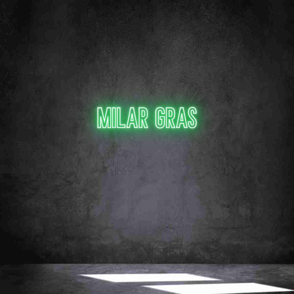 Neon personalizado: MILAR GRAS