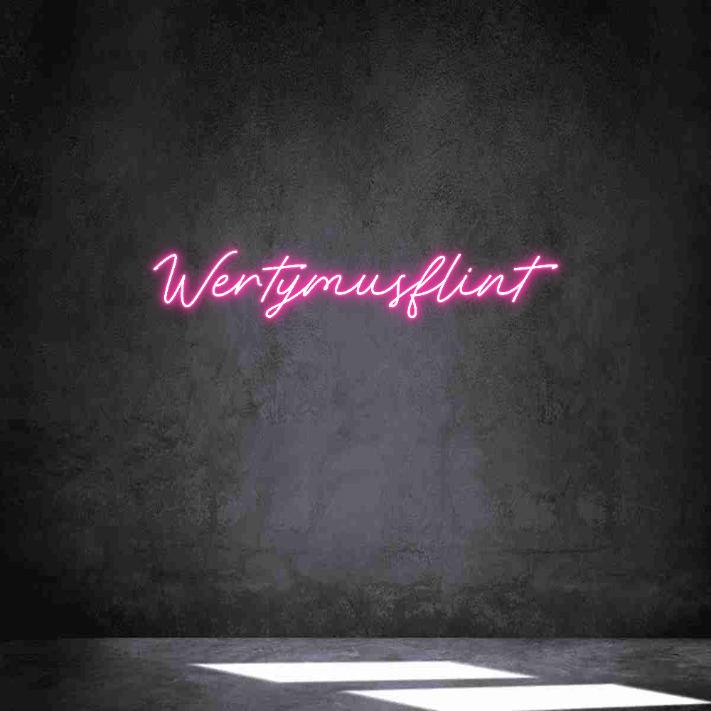 Neon personalizado: Wertymusflint