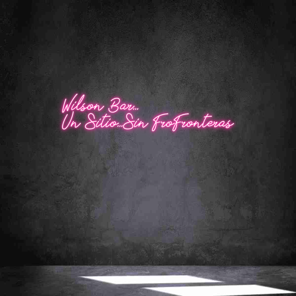 Neon personalizado: Wilson Bar......