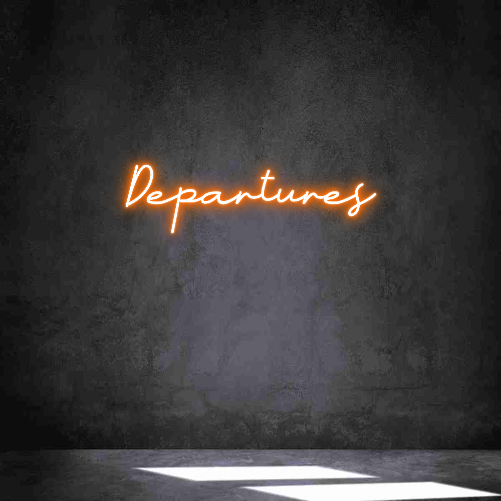 Neon personalizado: Departures