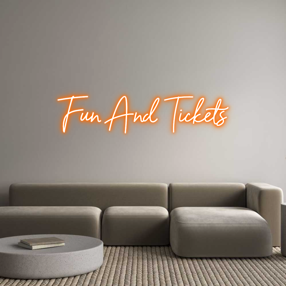 Neon personalizado: Fun And Tickets