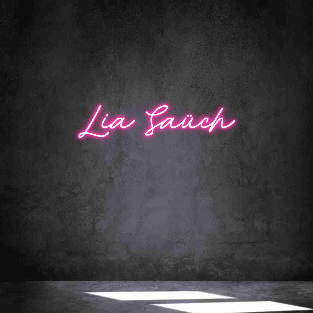 Neon personalizado: Lia Saüch