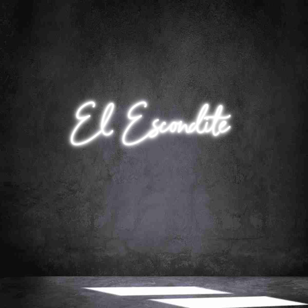 Neon personalizado: El Escondite