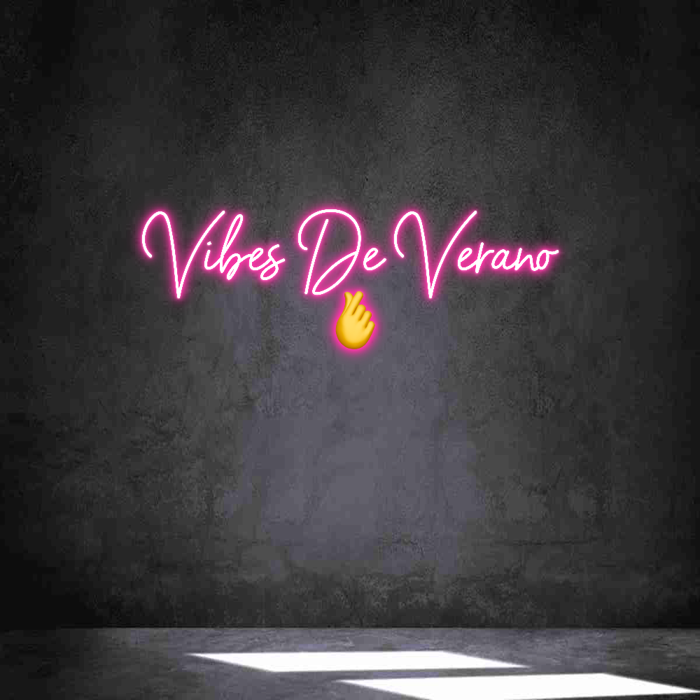 Neon personalizado: Vibes De Vera...