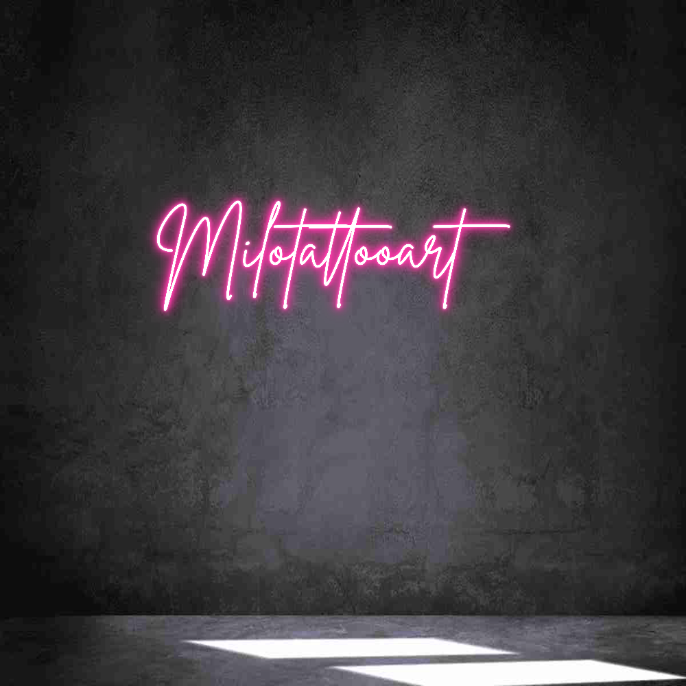 Neon personalizado: Milotattooart...