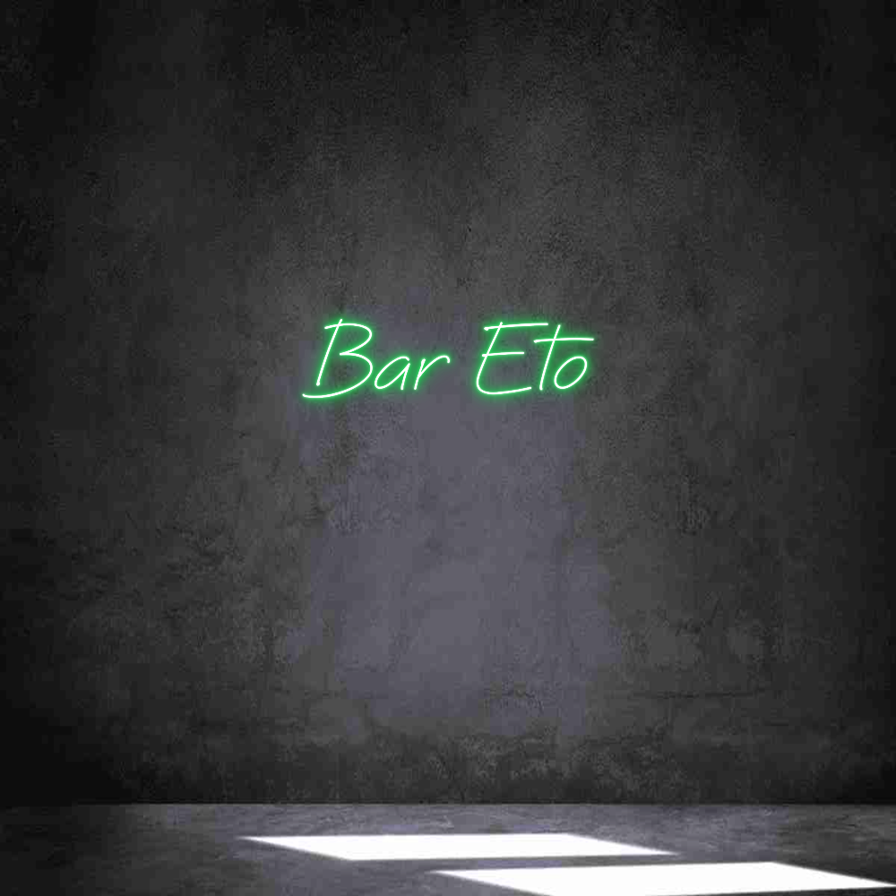 Neon personalizado: Bar Eto