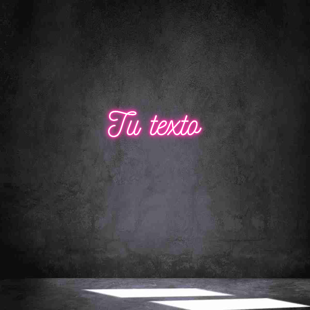 Neon personalizado: Tu texto