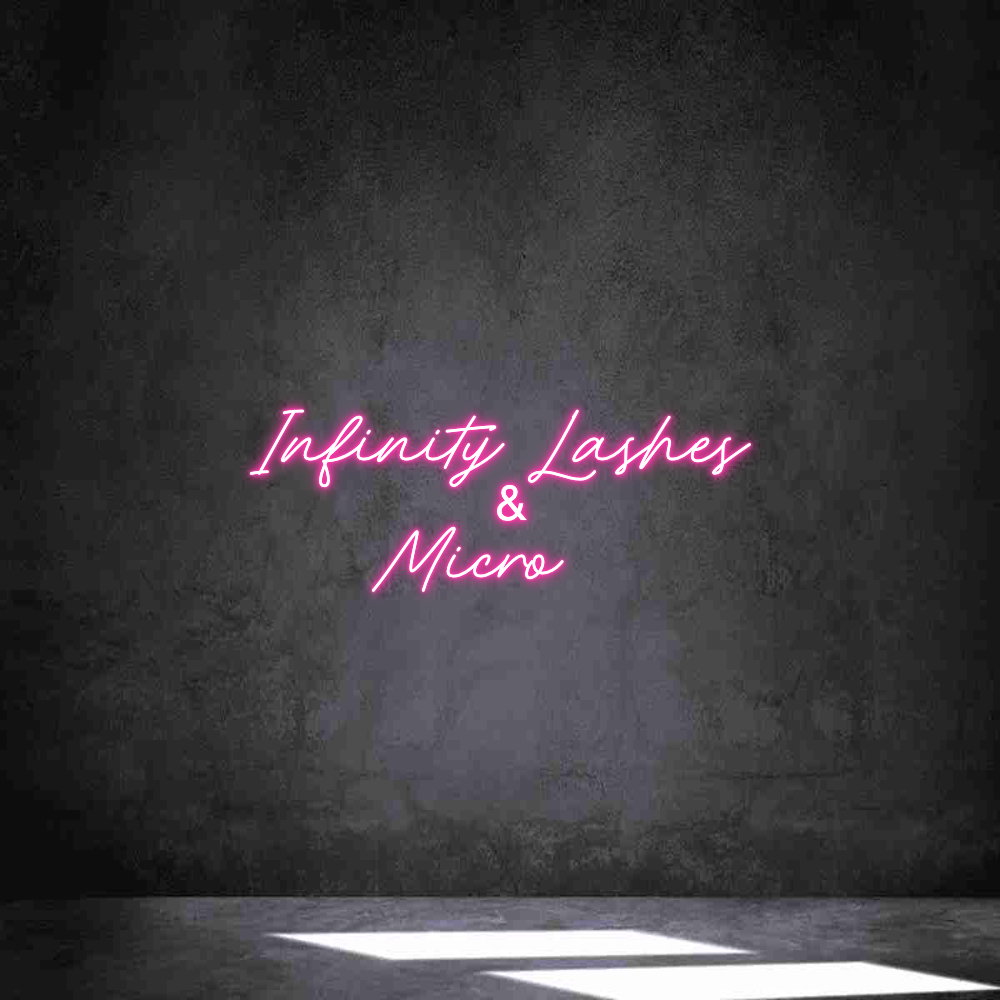 Neon personalizado: Infinity Lash...