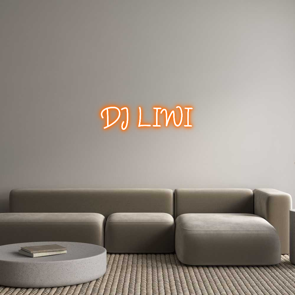 Neon personalizado: DJ LIWI