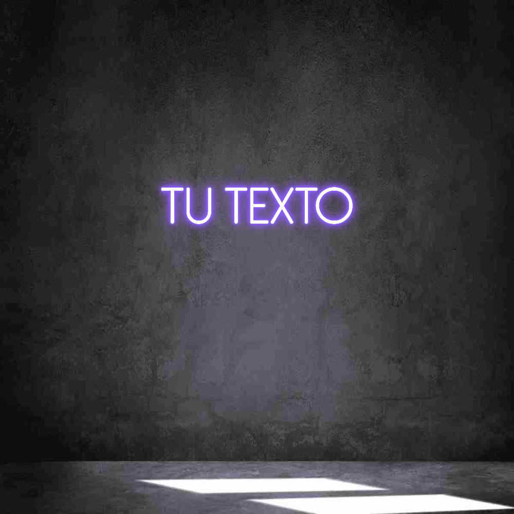 Neon personalizado: Tu texto
