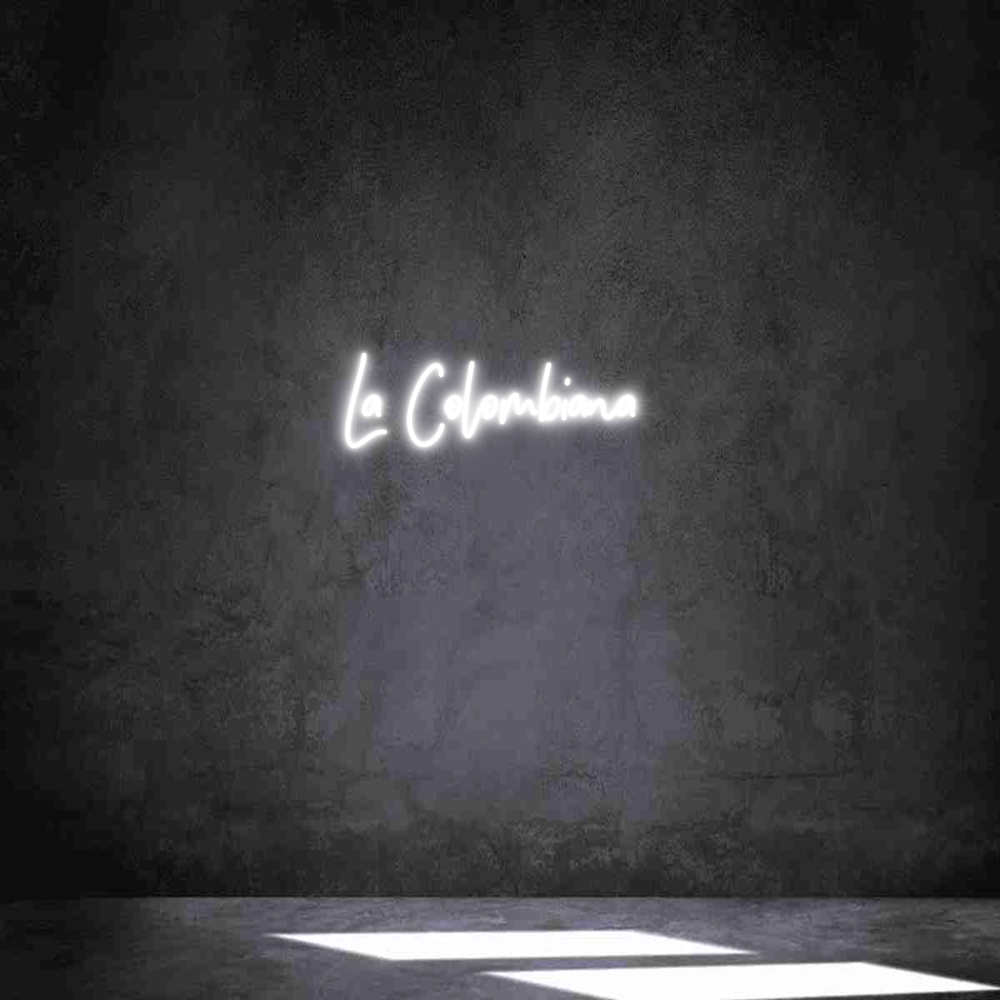 Neon personalizado: La Colombiana