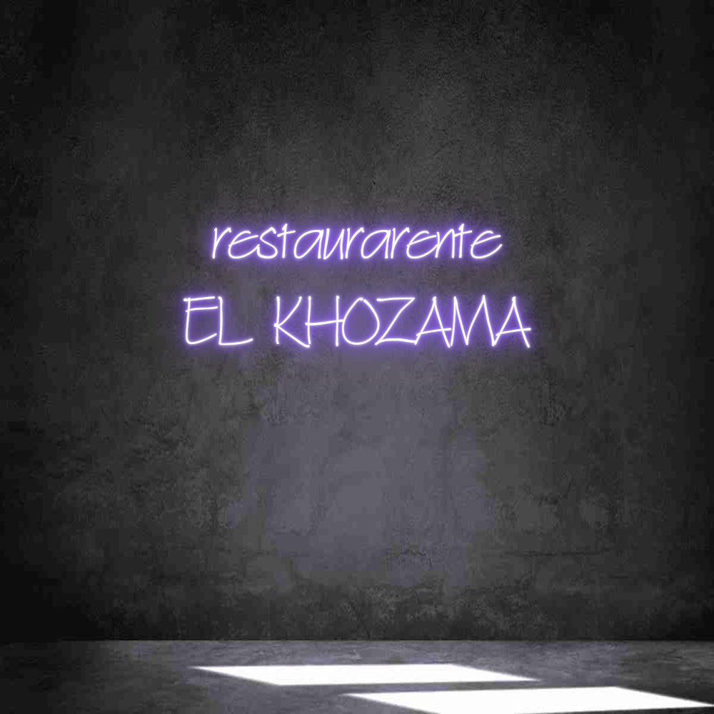Neon personalizado: restaurarente...