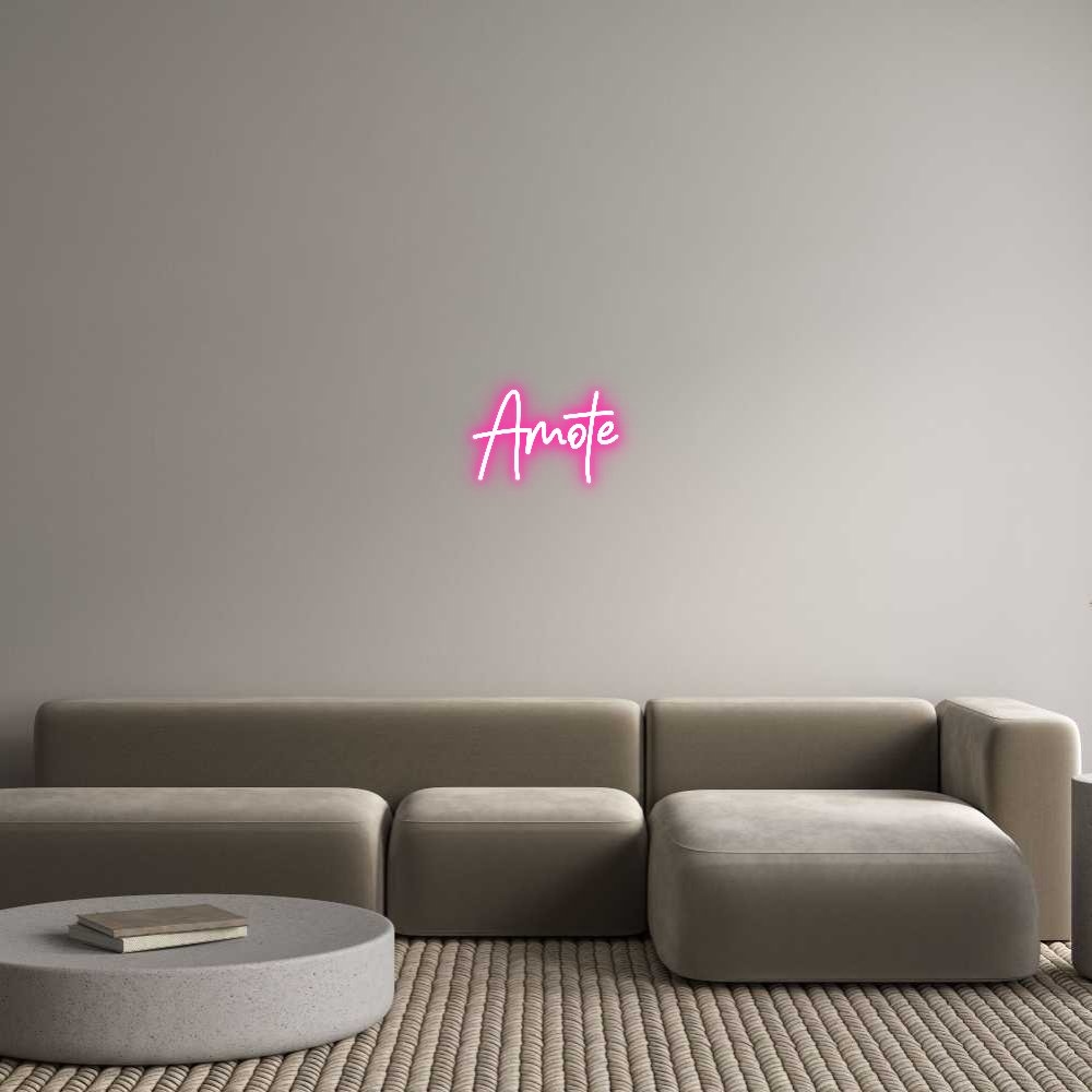 Neon personalizado: Amote