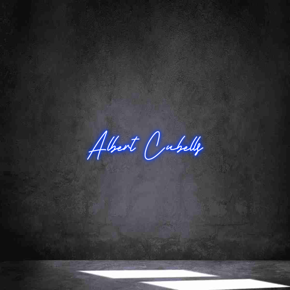 Neon personalizado: Albert Cubells