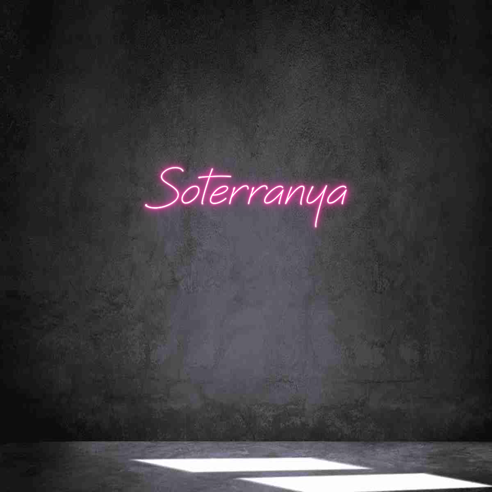 Neon personalizado: Soterranya
