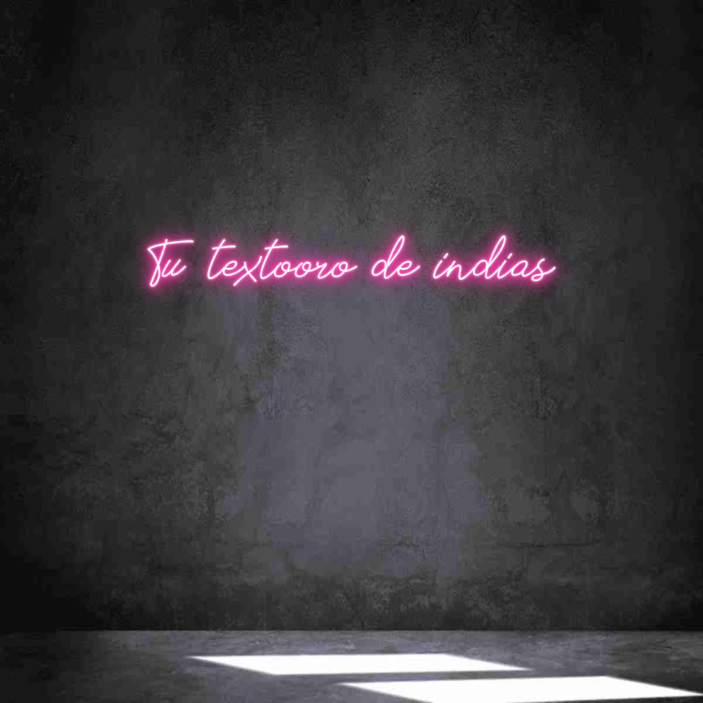 Neon personalizado: Tu textooro d...