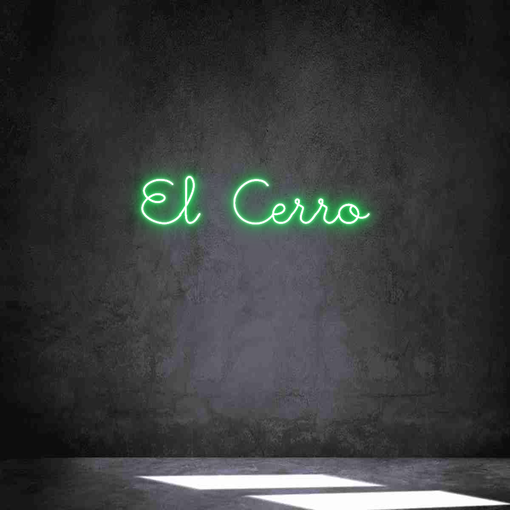 Neon personalizado: El Cerro