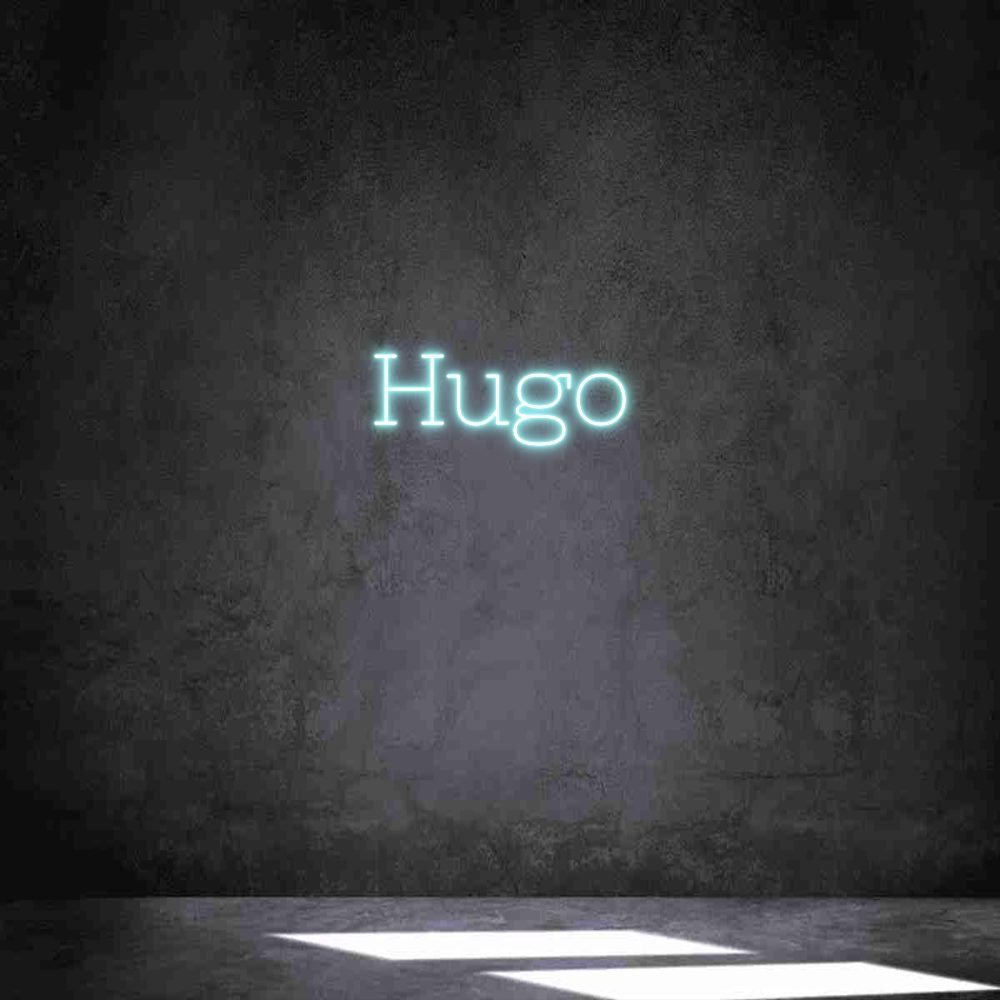 Neon personalizado: Hugo