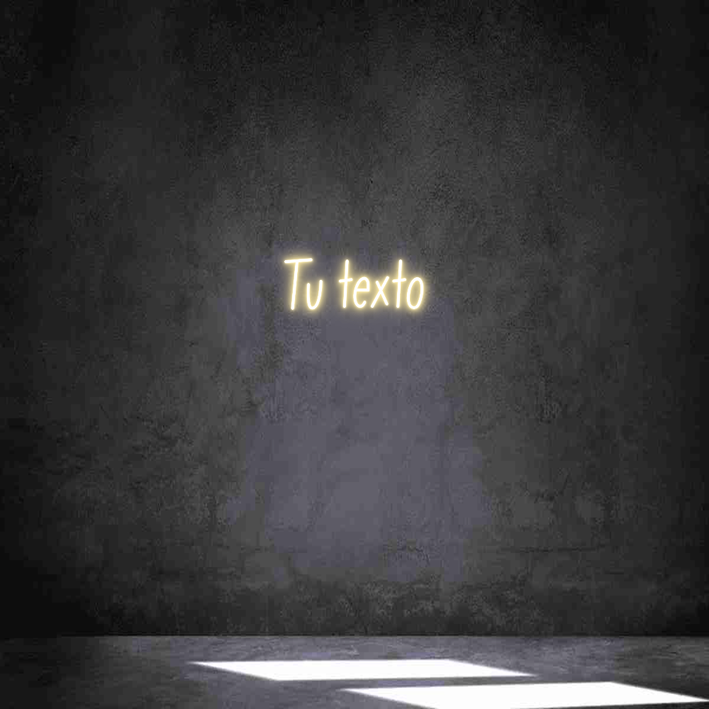 Neon personalizado: Tu texto