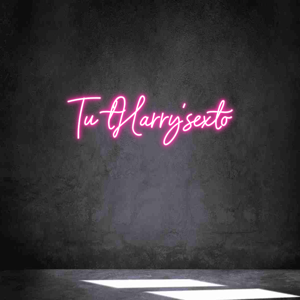 Neon personalizado: Tu tHarry'sexto