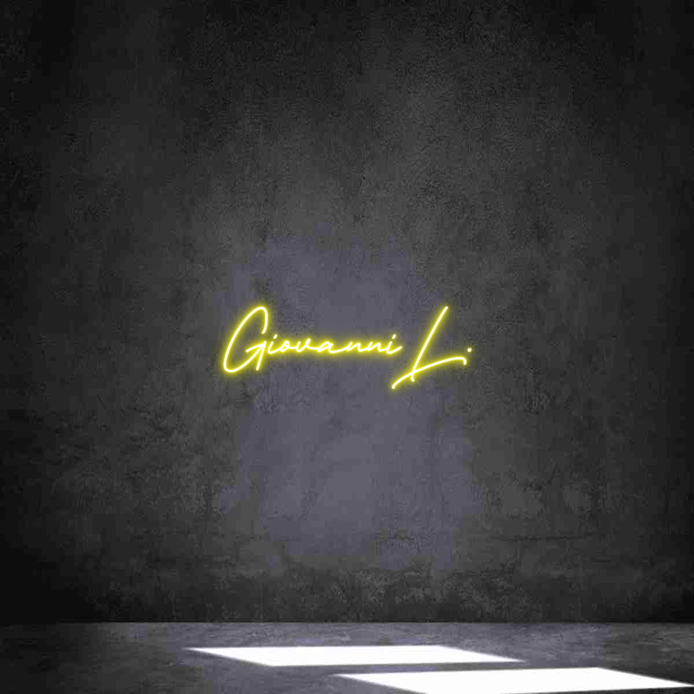 Neon personalizado: Giovanni L.