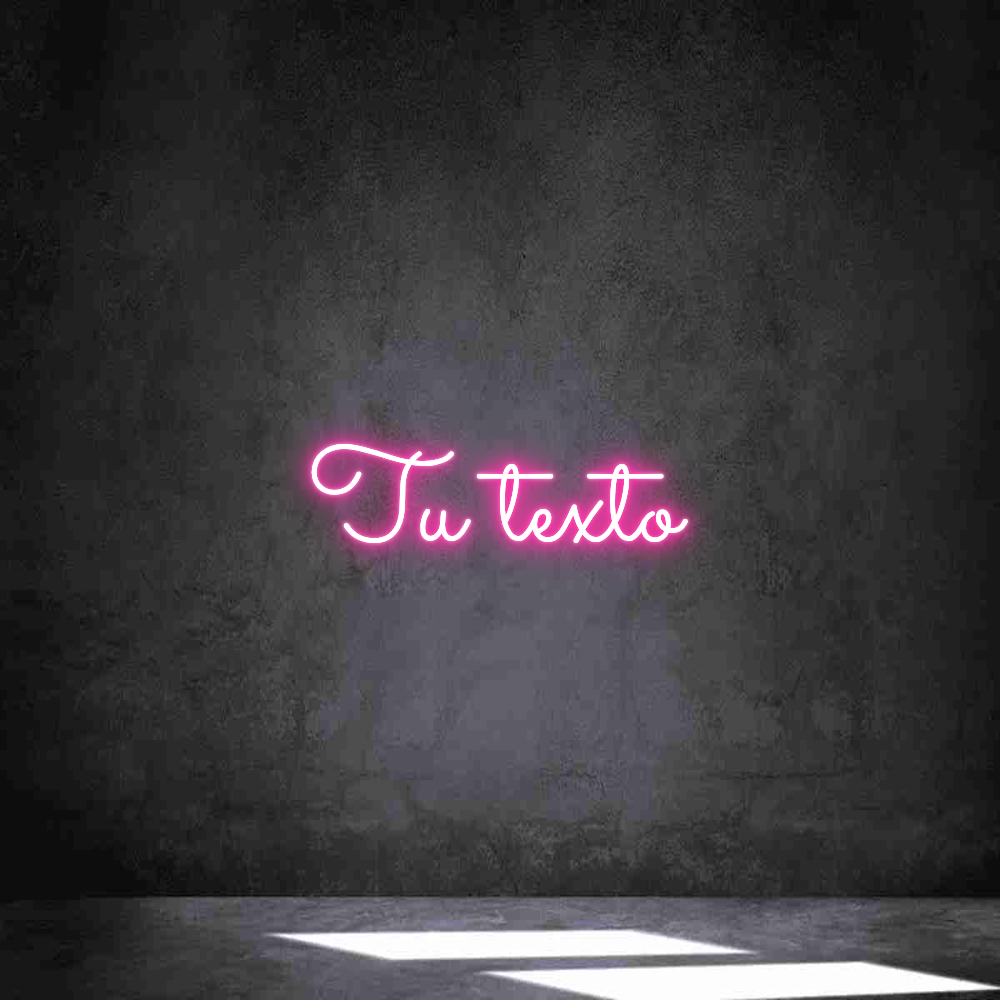 Neon personalizado: Tu texto