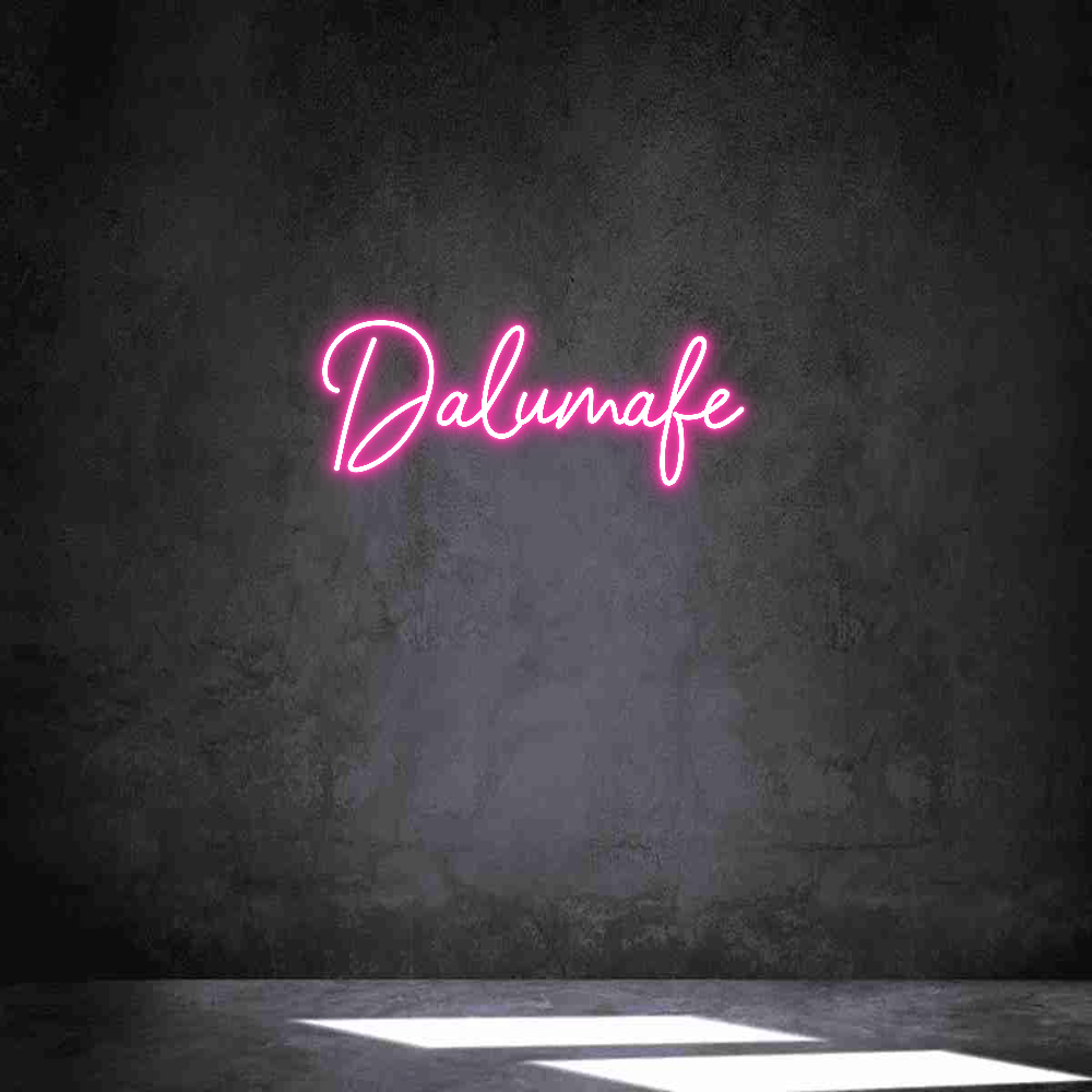 Neon personalizado: Dalumafe