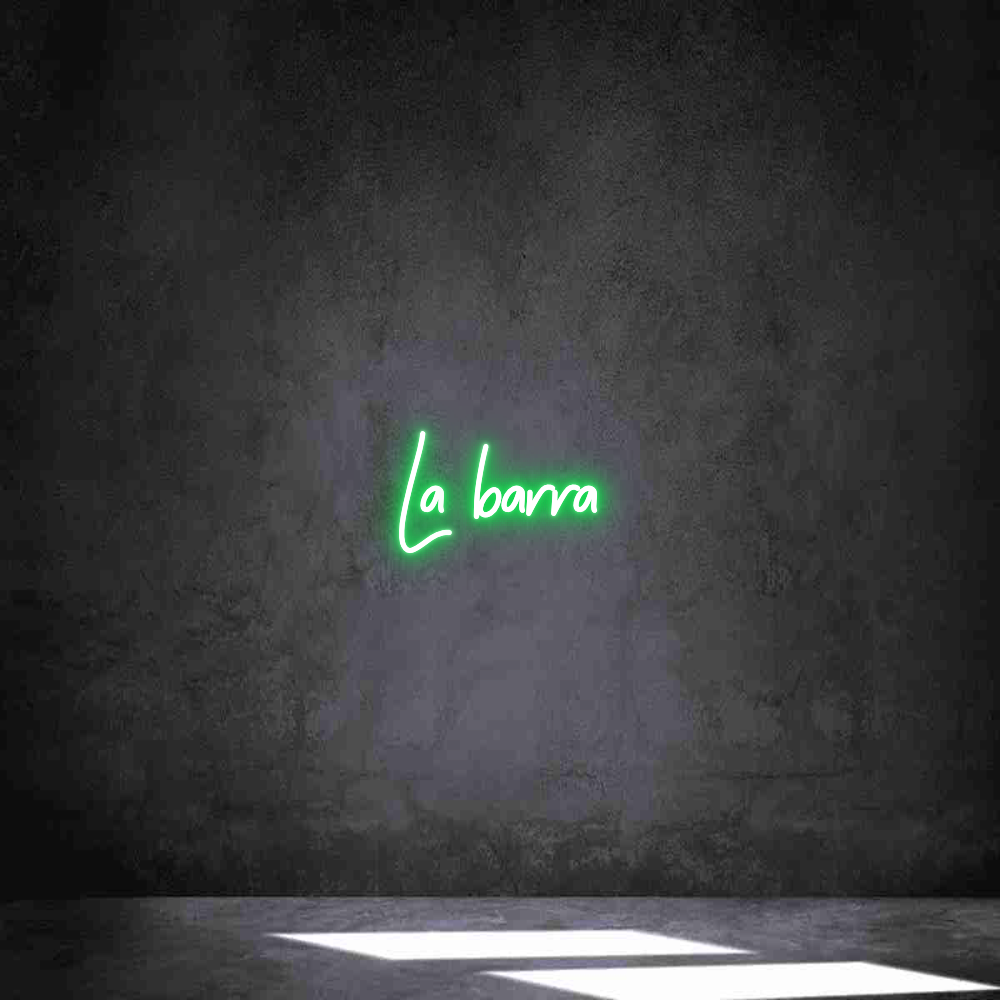Neon personalizado: La barra