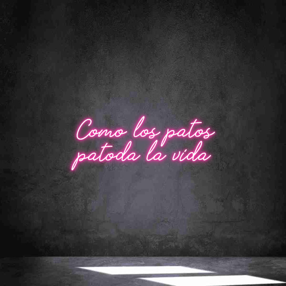 Neon personalizado: Como los pato...