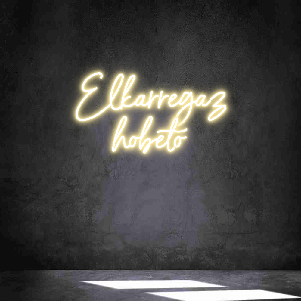 Neon personalizado: Elkarregaz
h...