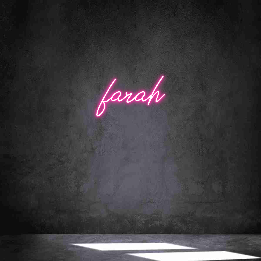 Neon personalizado: farah