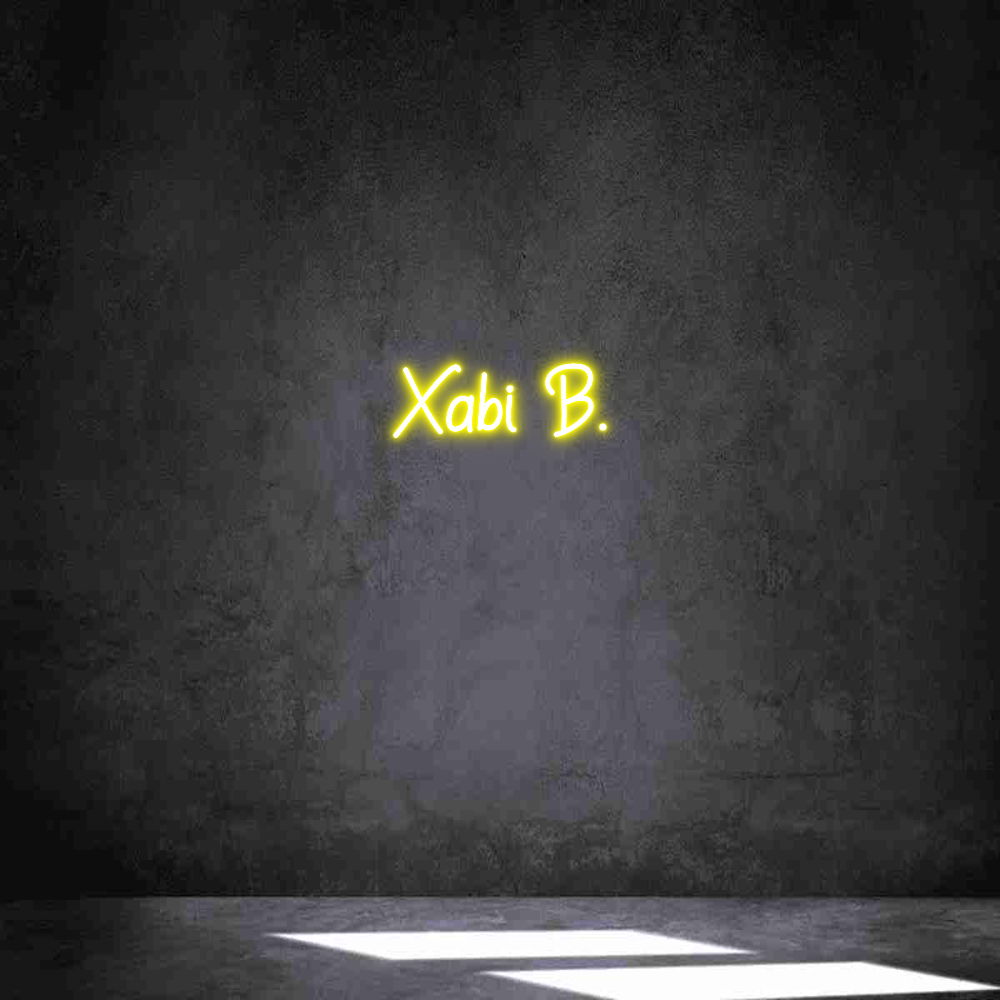 Neon personalizado: Xabi B.