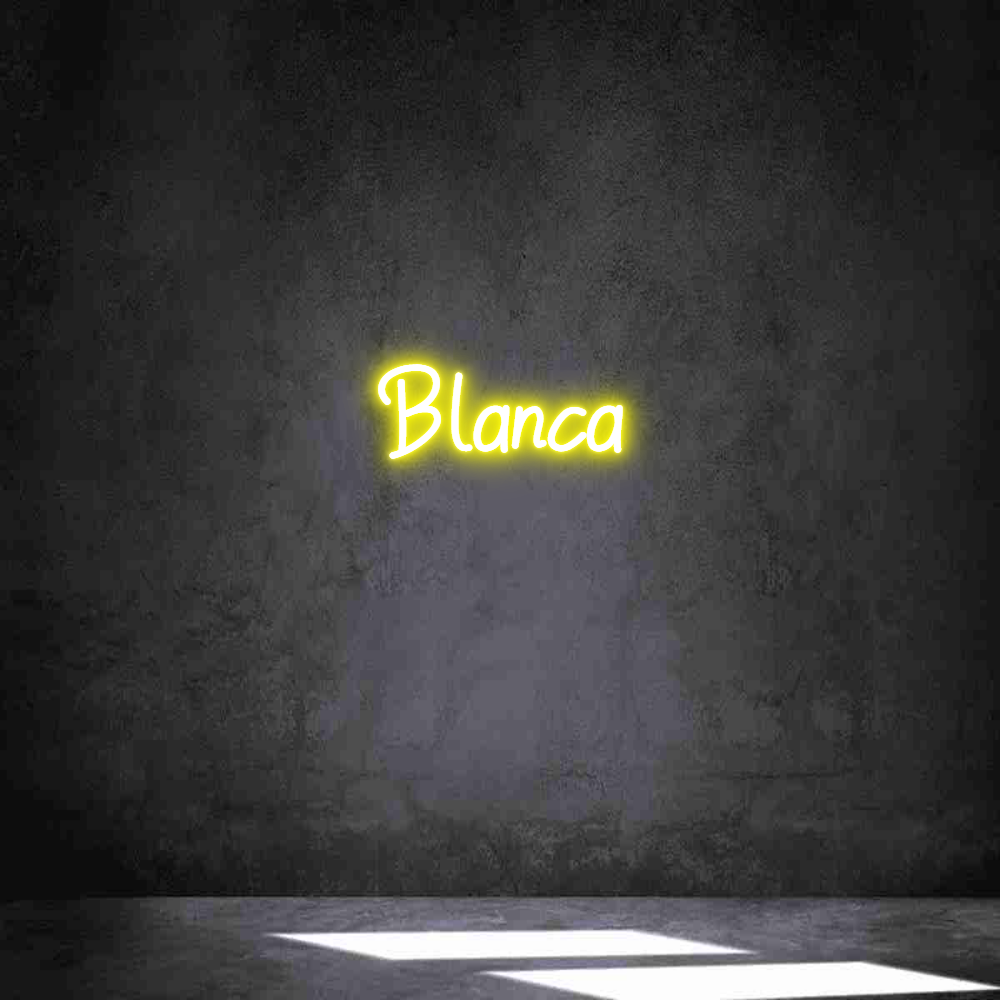 Neon personalizado: Blanca