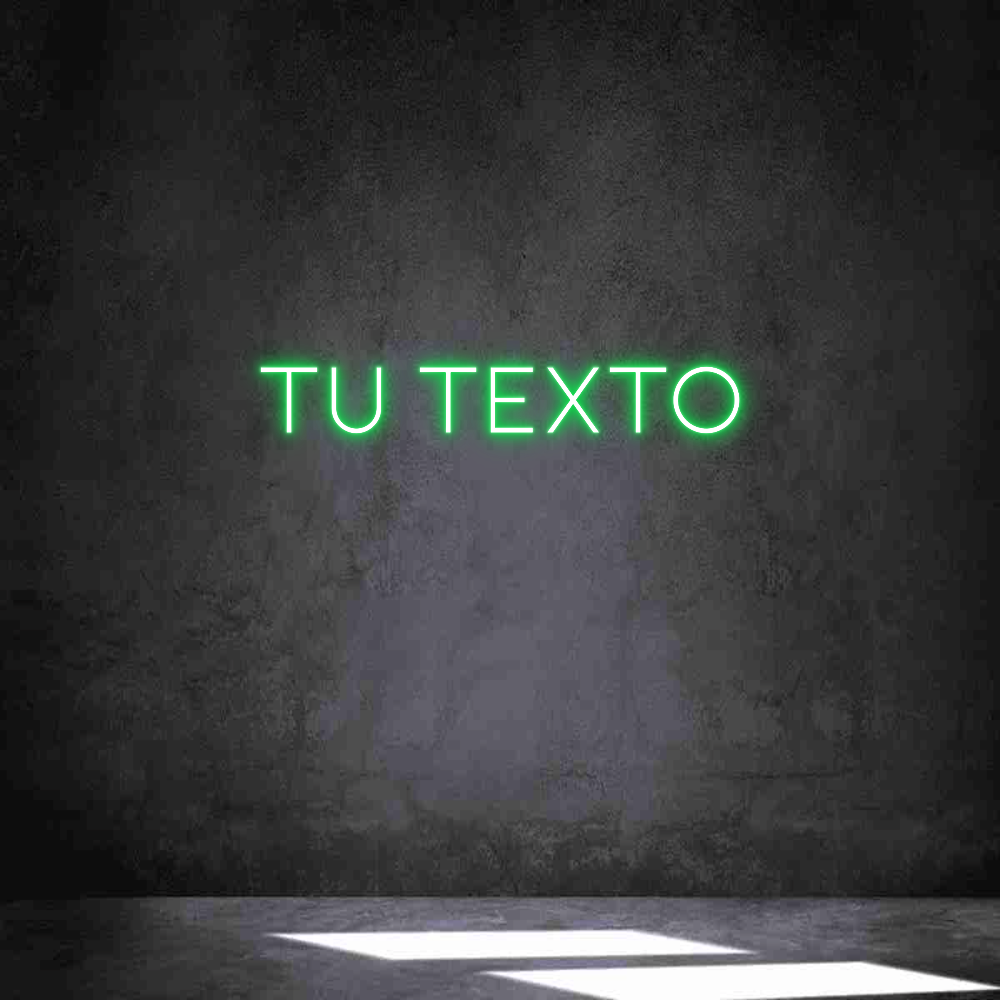 Neon personalizado: Tu texto