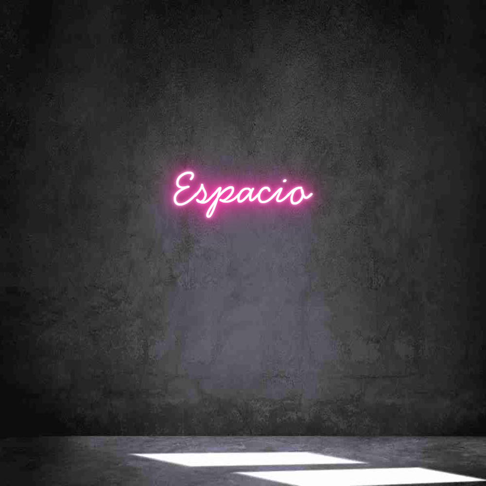 Neon personalizado: Espacio