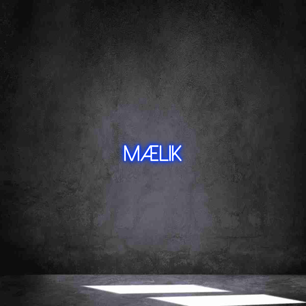 Neon personalizado: mælik