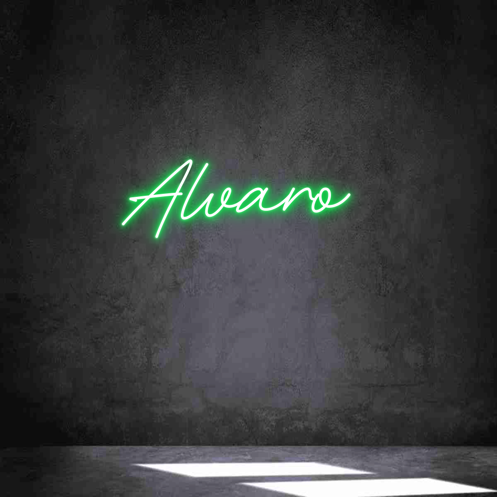 Neon personalizado: Alvaro