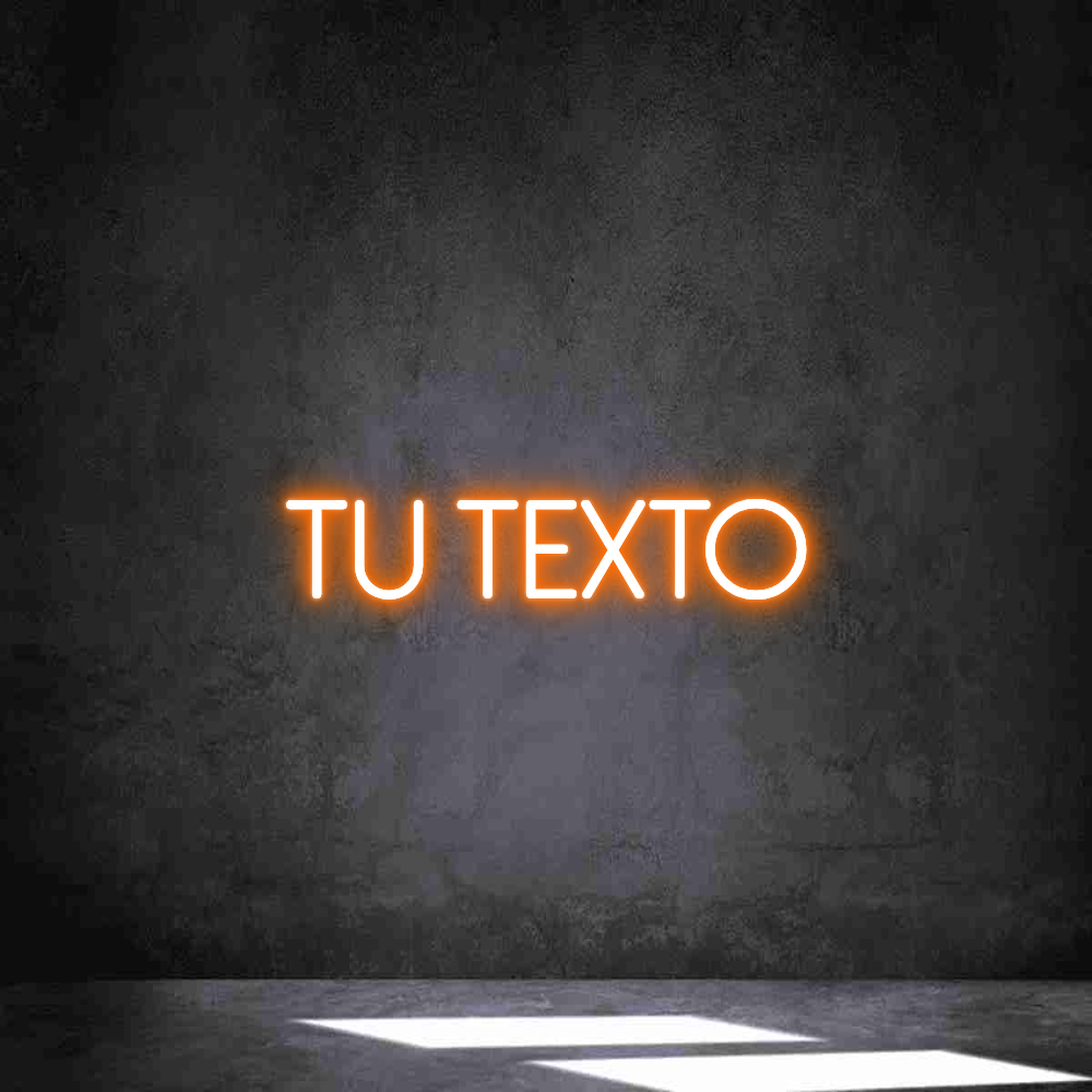Neon personalizado: Tu texto